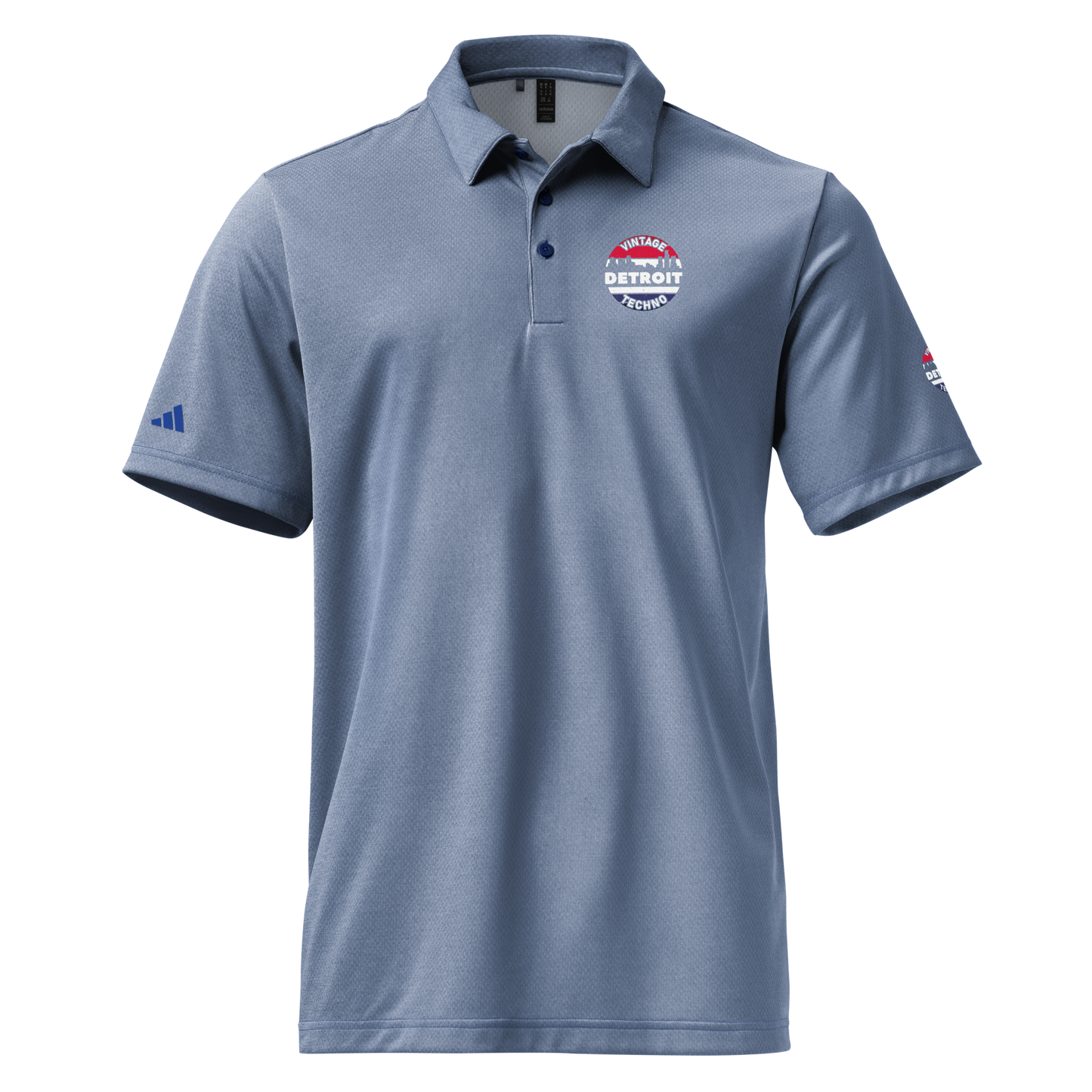 Vintage Detroit Techno adidas space-dyed polo