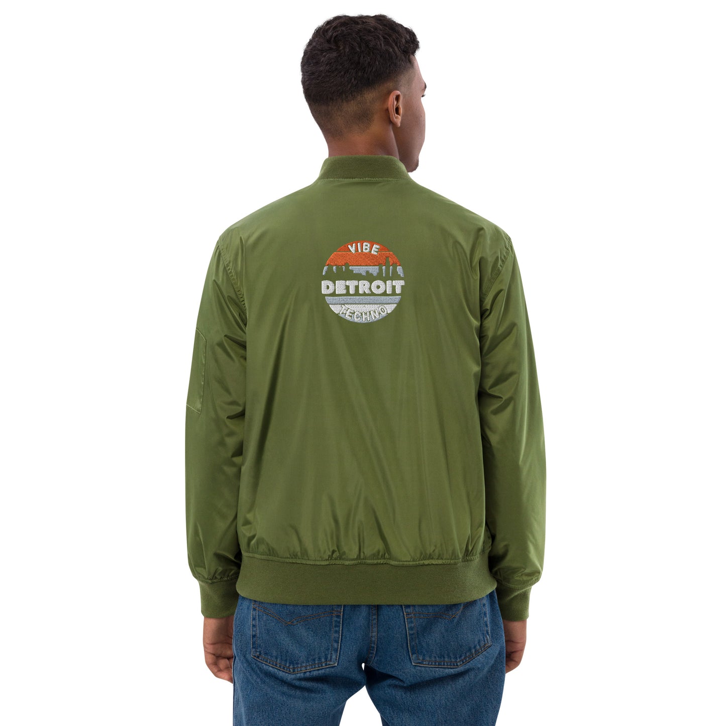 Vibe Detroit Techno Green Bomber